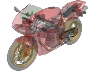 Ducati 916 3D Model preview