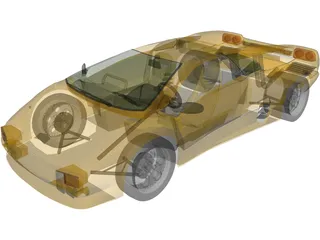 Lamborghini Diablo (1990) 3D Model preview