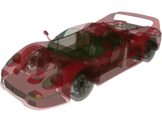 Ferrari F50 (1995) 3D Model preview