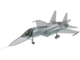 Sukhoi Su-34 Fullback 3D Model preview