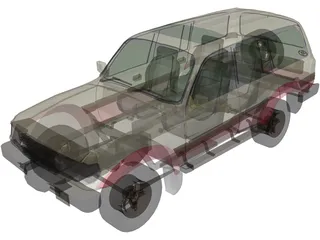 Toyota Land Cruiser (1980) 3D Model preview