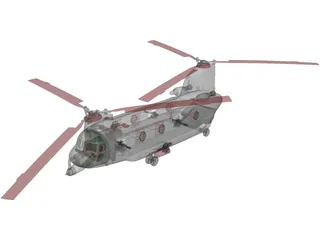 Boeing ACH-47 Chinook 3D Model preview