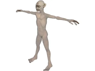 Gollum 3D Model preview