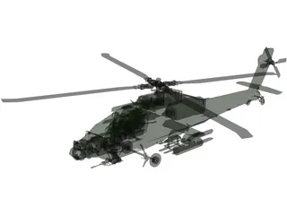 Boeing AH-64 Apache 3D Model preview