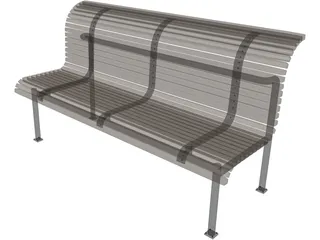 Bench 3D Model preview