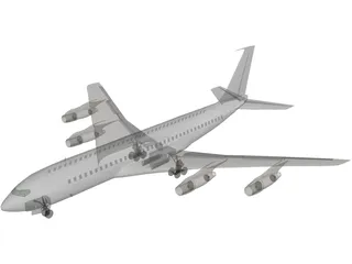 Boeing 707 3D Model preview