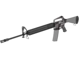M16 Colt 3D Model preview