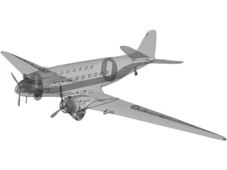Douglas DC-3 3D Model preview