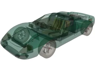 Ford GT40 (1965) 3D Model preview