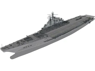 Kiev Russian Aircraft Carrier 3D Model preview