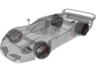Maserati MC12 3D Model preview