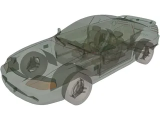 Ford Mustang GT (1994) 3D Model preview
