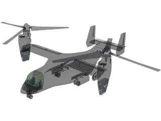 Bell-Boeing V-22 Osprey 3D Model preview