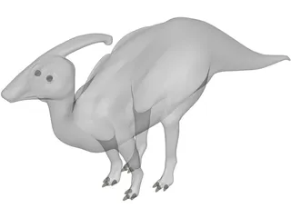 Parasaulophus 3D Model preview
