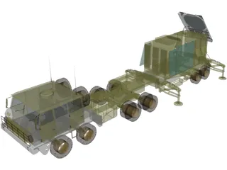 Patriot Radar 3D Model preview