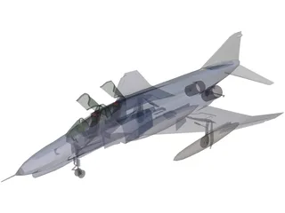 McDonnell Douglas F-4 Phantom II 3D Model preview