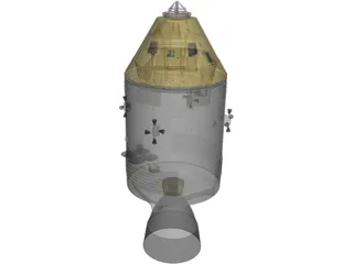 Apollo Spacecraft 3D Model preview