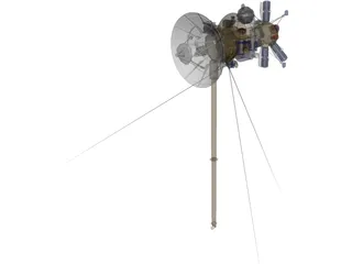 Cassini Probe Spacecraft 3D Model preview