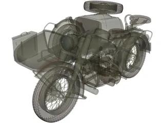 BMW R75 3D Model preview