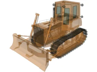Bulldozer Fiat FD14-E 3D Model preview