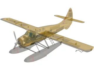 de Havilland Canada DHC-3 Otter 3D Model preview