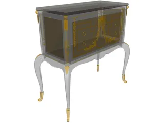 Drinks Cabinet 3D Model preview