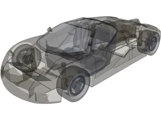 Ford GT90 (1995) 3D Model preview