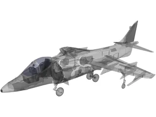 AV-8B Harrier II 3D Model preview