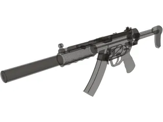 Heckler And Koch MP5 3D Model preview