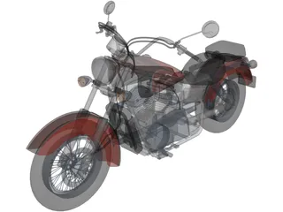 Honda Shadow UT 1100 Ace 3D Model preview