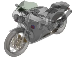 Honda VFR750RRC30 3D Model preview