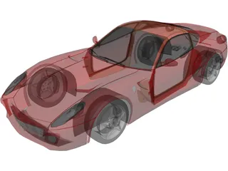 Ferrari 599 GTB Fiorano 3D Model preview
