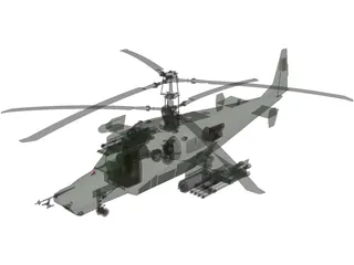 Kamov Ka-50 Hokum 3D Model preview