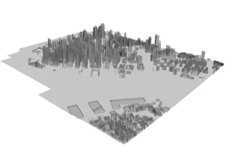 City Part Lower Manhattan (New York) 3D Model preview