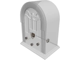 Magnadyn Radio 3D Model preview