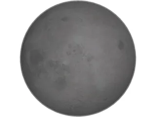 Planet Moon 3D Model preview