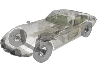 Toyota 2000GT (1967) 3D Model preview