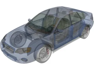 Subaru Outback Sedan (2005) 3D Model preview