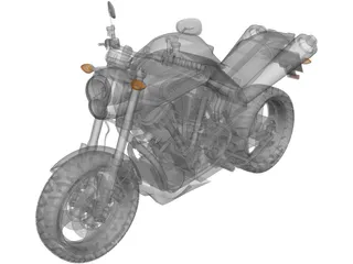 Yamaha MT-01 3D Model preview