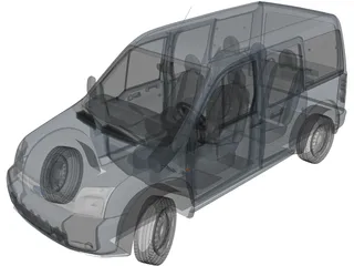 Ford Transit (2007) 3D Model preview