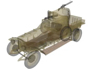 Rolls Royce Mk I (1925) 3D Model preview
