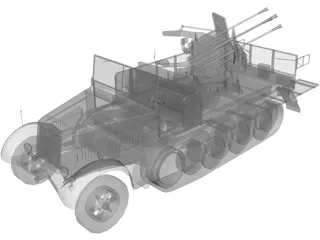 SDKFZ 7/1 3D Model preview