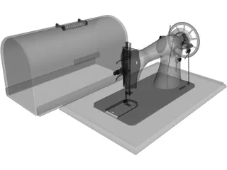 Singer Sewing Machine 3D Model preview