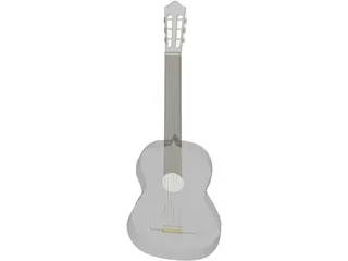 Guitar Spanish 3D Model preview