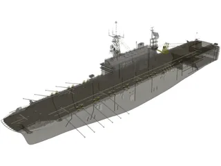 USS Tarawa LHA1 3D Model preview