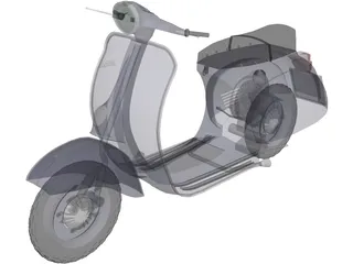 Scooter Vespa 3D Model preview