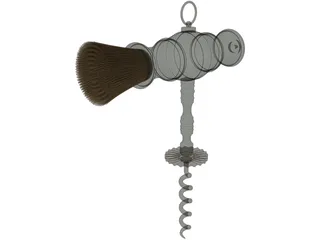 Victorian Corkscrew 3D Model preview