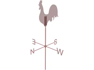 Weather Vane 3D Model preview