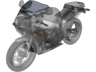 Yamaha FZR750R 3D Model preview