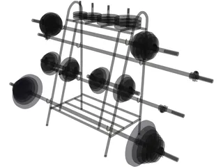 B Weight Lifting Senior (30 mm) 3D Model preview